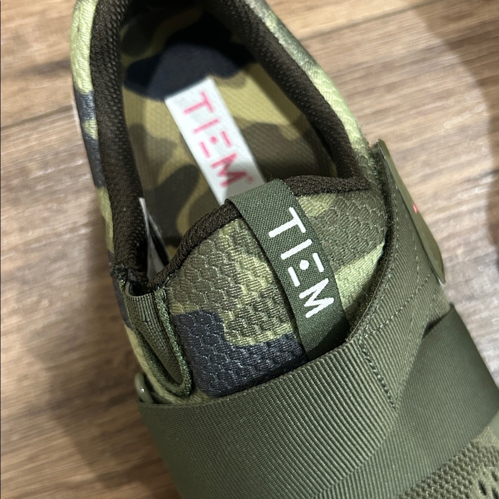 ITEM Women's Green (Camo) Slip-On Sneakers with Clips - Picture 3 of 4